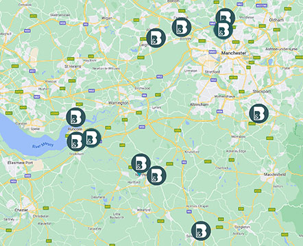 Butcher & Barlow Location Map