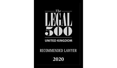 The Legal 500 Recommended Lawyer 2020 logo