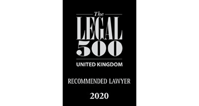 The Legal 500 Recommended Lawyer 2020 logo