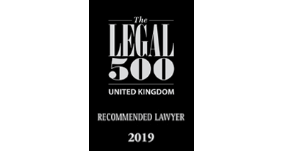 The Legal 500 Recommended Lawyer 2019 logo