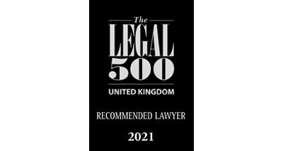 The Legal 500 Recommended Lawyer 2021 logo