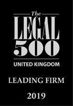 The Legal 500 Leading Firm 2019