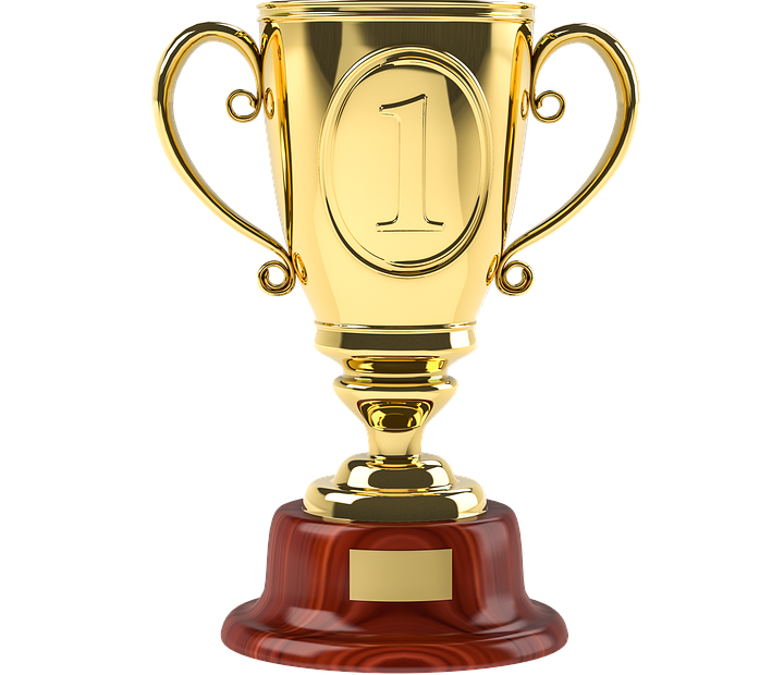 A stock image of a first place trophy