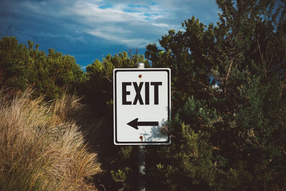 Exit sign