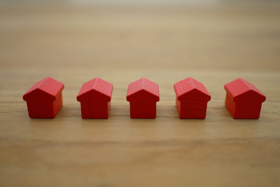 Little red wooden houses