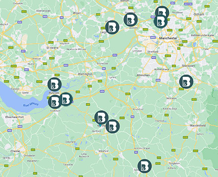 Butcher & Barlow Location Map